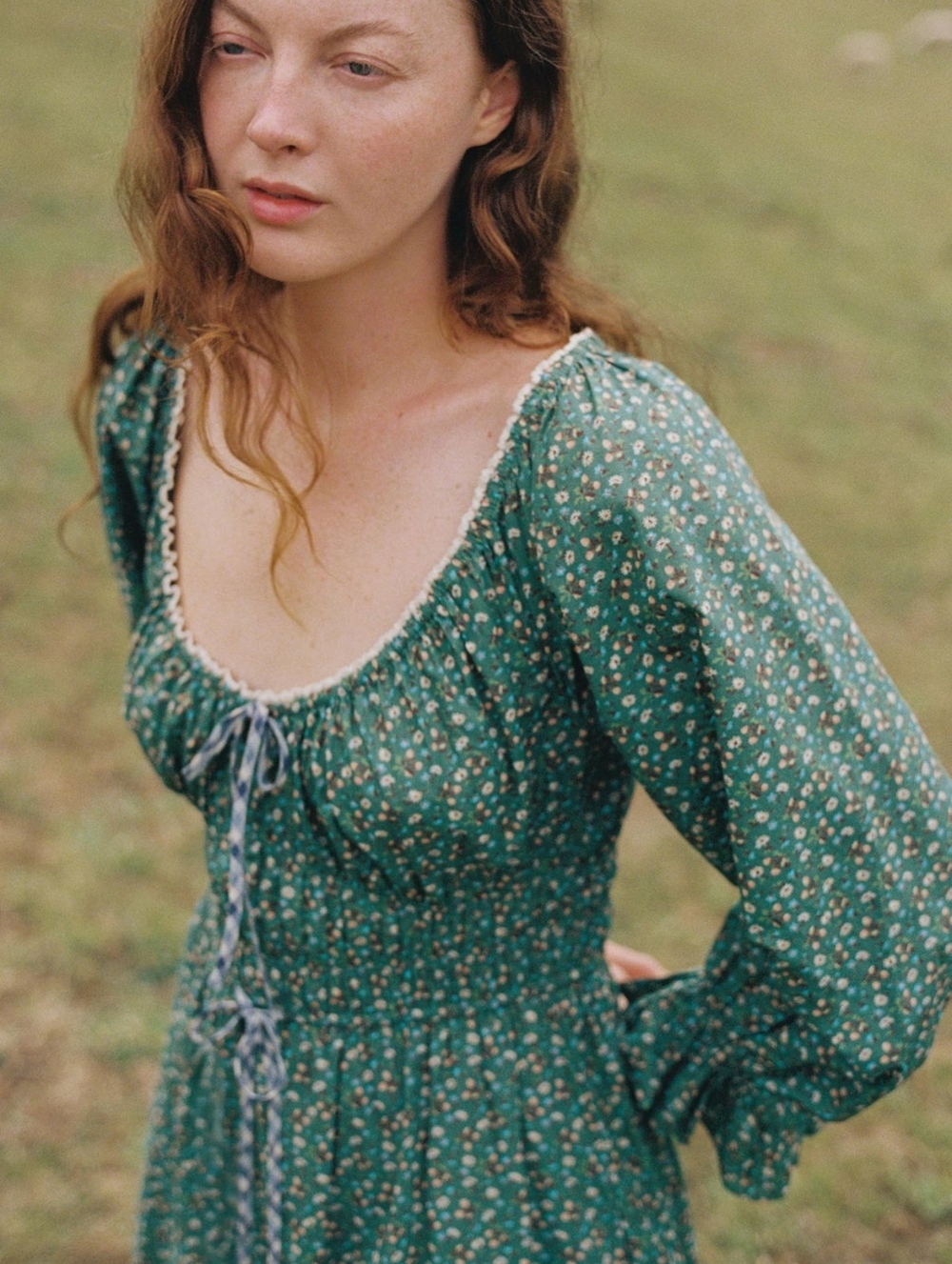 Christy Dawn Raquel Dress In Acorn Forrest - Picture 2 of 10
